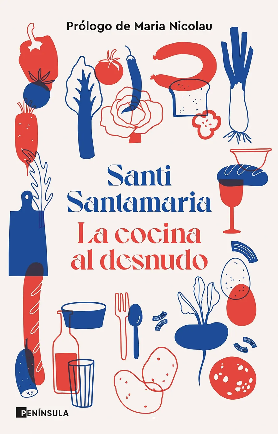 Portada del libro La cocina al desnudo, reedición 2023