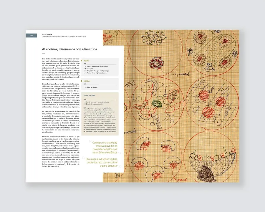 Páginas del libro Qué es Cocinar de la Bullipedia