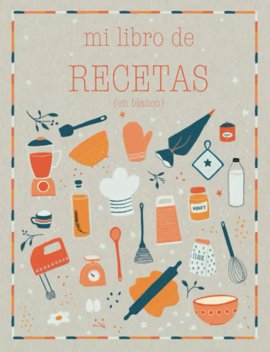 Mi libro de recetas en blanco