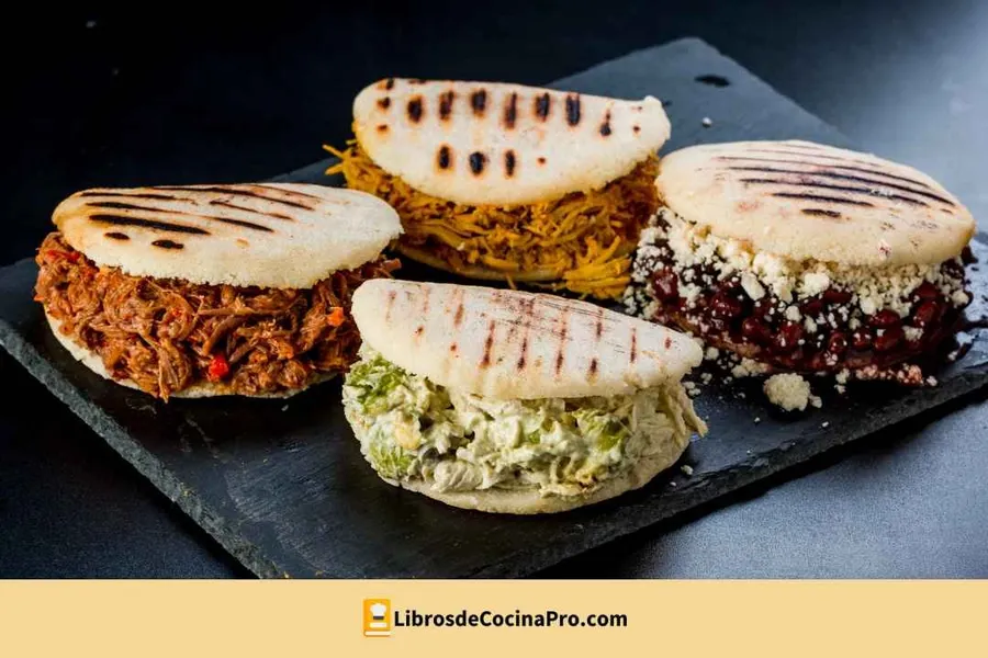 Arepas rellenas de diferentes sabores