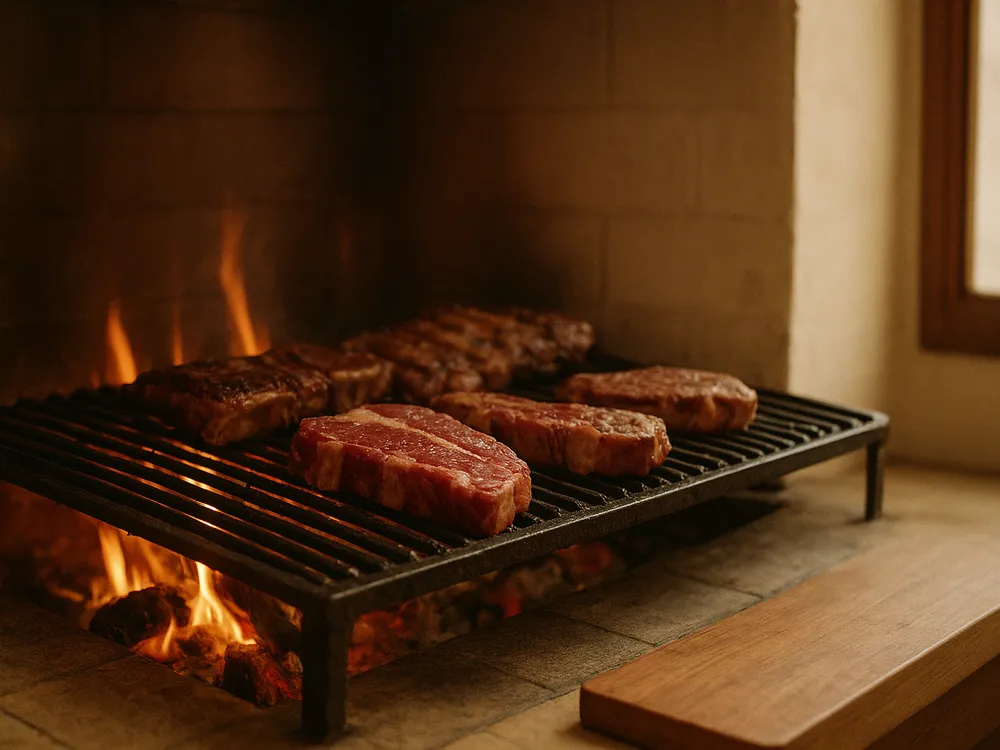 Asado parrillada argentina: cortes y fuego