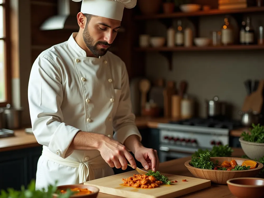 Carlo Cracco Italian chef, contemporary kitchen
