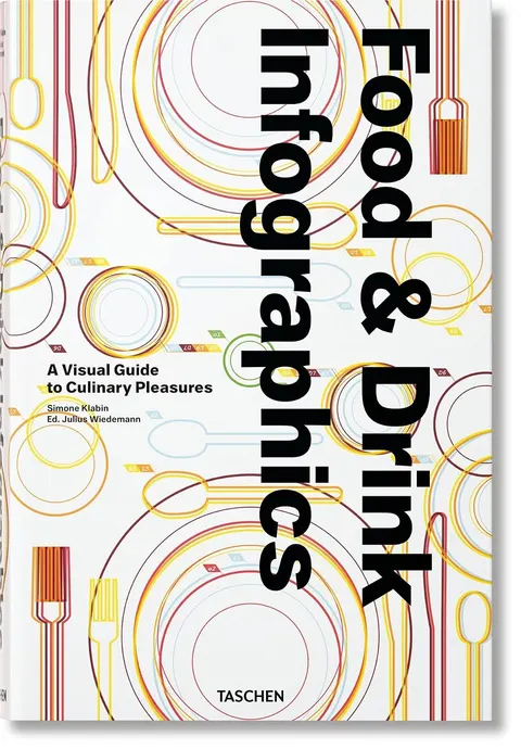 Portada de Food & Drink Infographics. Guía visual de los placeres culinarios