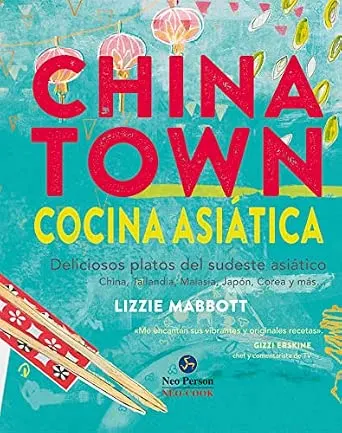 Portada de Chinatown. Cocina asiática. Deliciosos platos del sudeste asiático