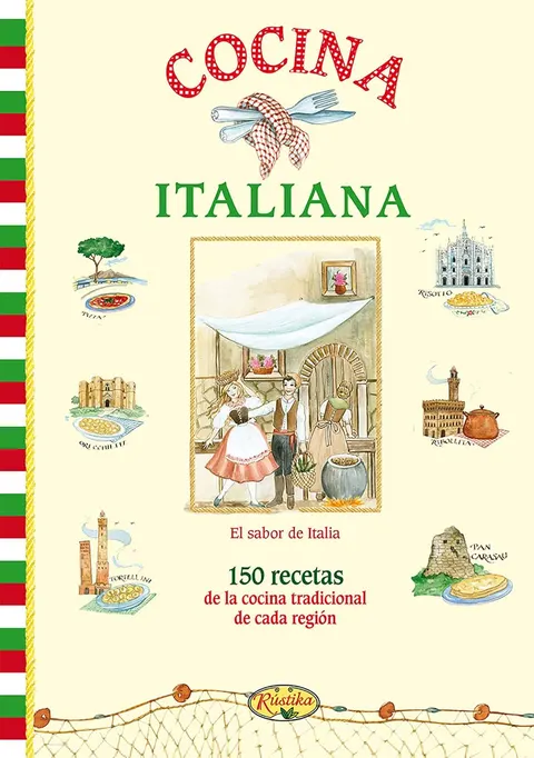 Portada de Cocina italiana, el sabor de Italia