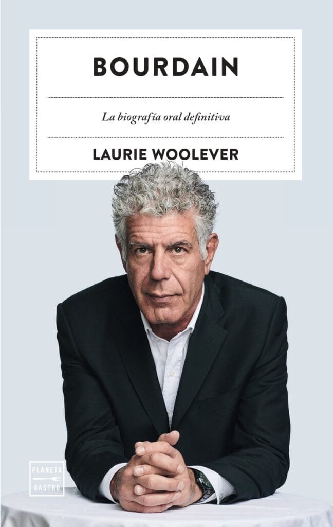 Portada del libro Bourdain La biografía oral definitiva