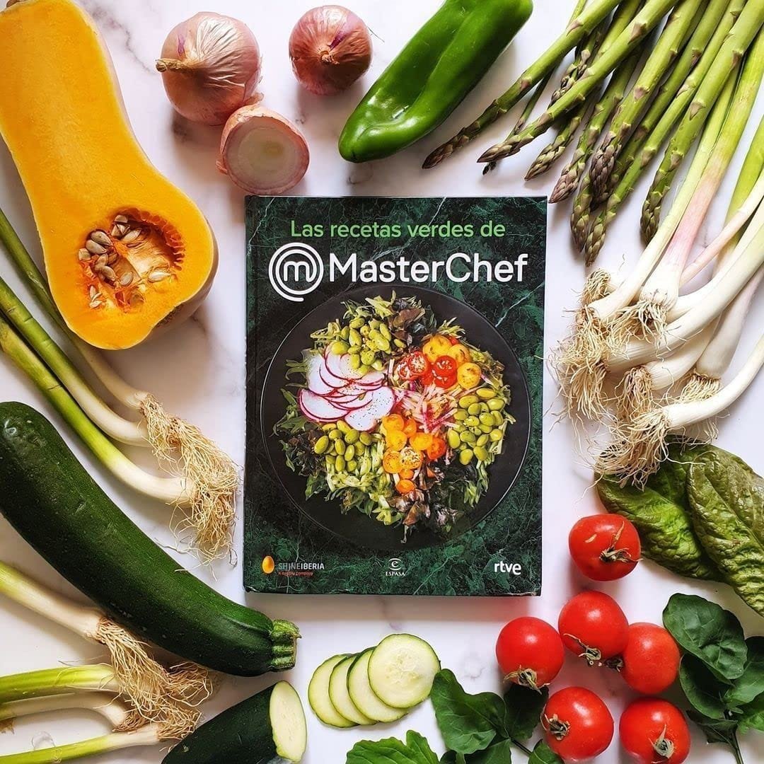 Portada del libro las recetas verdes de masterchef